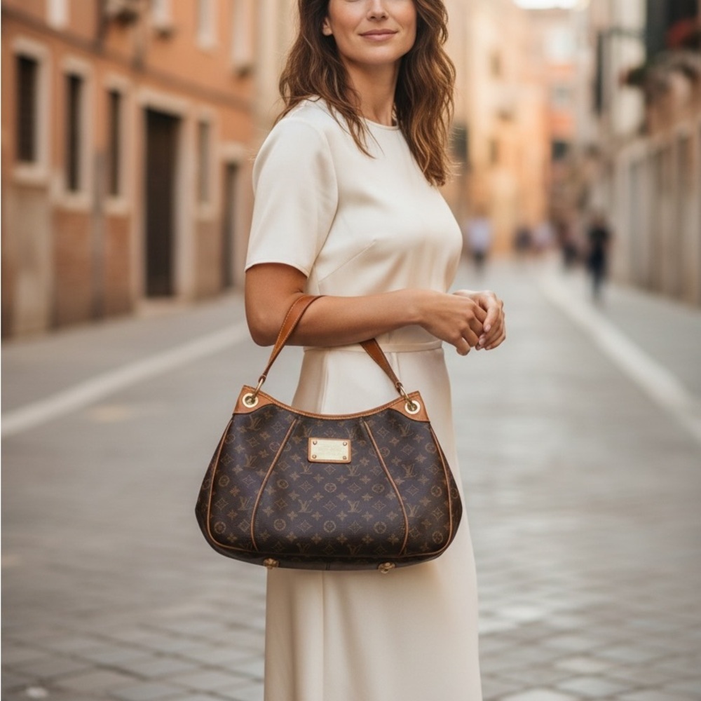 Louis Vuitton Monogram Brown and Tan Shoulder Bag - Picture 2 of 7